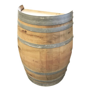 Vindtønde flækket på langs