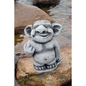 Øltrold som rækker fuck