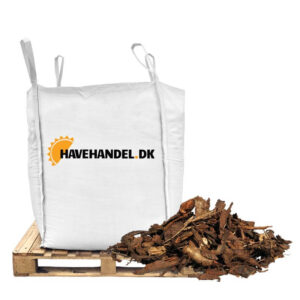 bigbag med 1000 liter barkflis til haven
