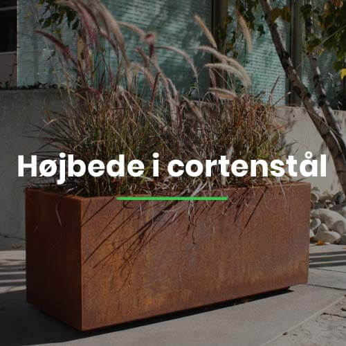 Højbede i cortenstål