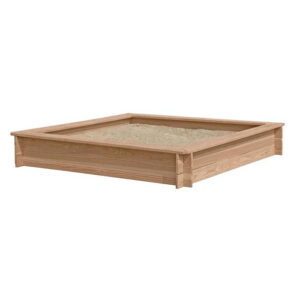 Sandkasse i lærketræ 150x150x25