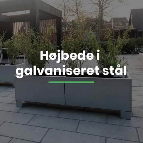 Højbede i galvaniseret stål