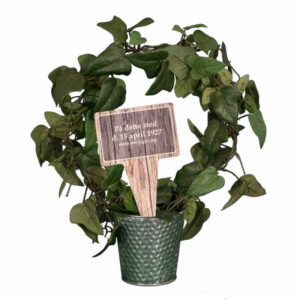 sjovt planteskilt - på dette sted skete der ingenting