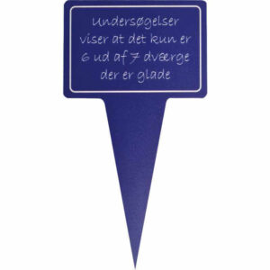 sjovt planteskilt - undersøgelser viser