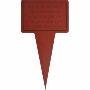 sjovt planteskilt - vin