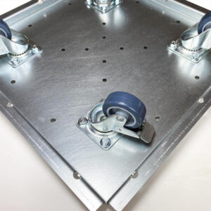 bundplade og hjul til højbed