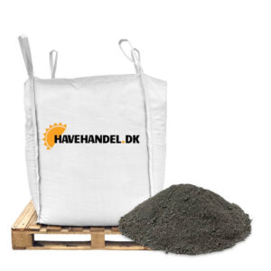 bigbag med sort stenmel