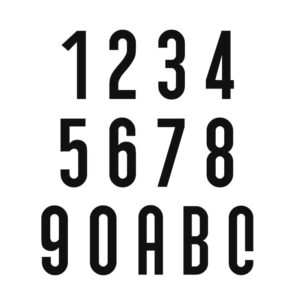 sorte tal til postkasse