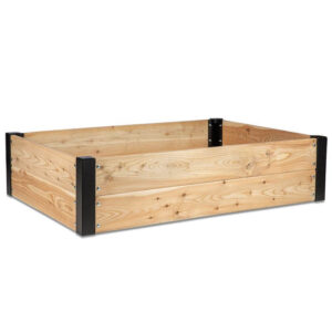 Højbed i lærketræ