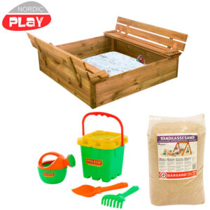 Sandkasse inklusiv sand