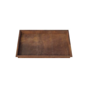 corten vandspejl firkantet