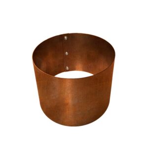 rundt højbed i cortenstål 40 cm høj