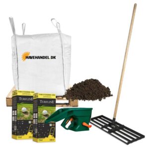 pakke til topdressing med alt tilbehør