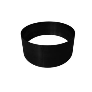 rundt højbed i sort jern