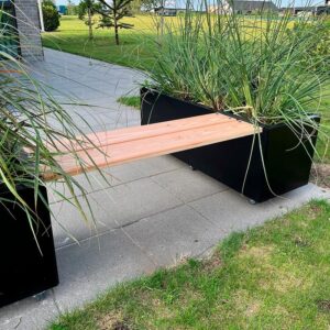 Bænk i lærketræ til THOR højbede