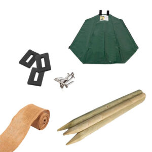 sæt med vandingspose til opbinding af træer